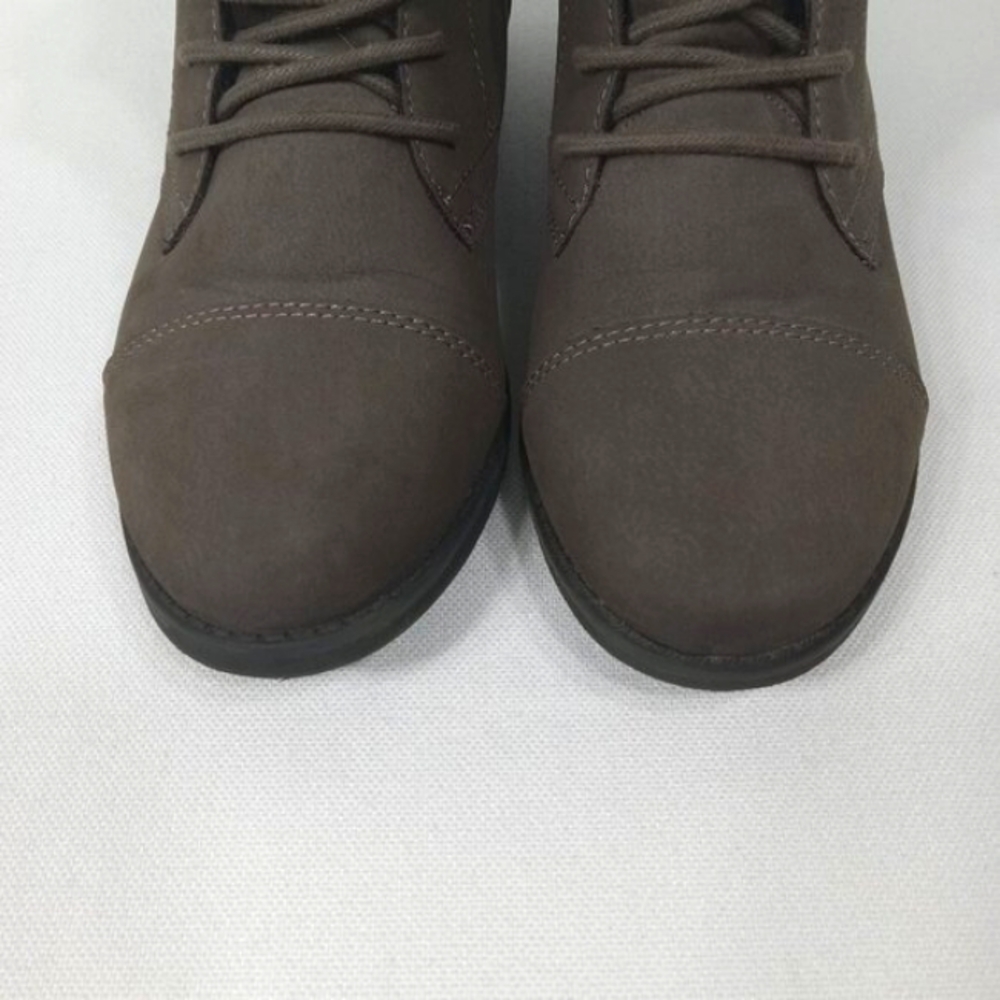 MADDEN GIRL Ruxben Gray Cuff Lace Up Ankle Boots Womens Size 9.5 - Picture 12 of 15
